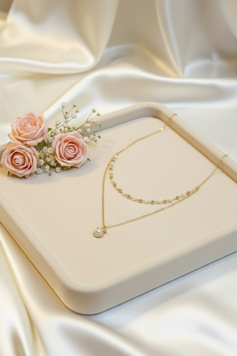 Amélie Delicate Layered Necklace-CL01