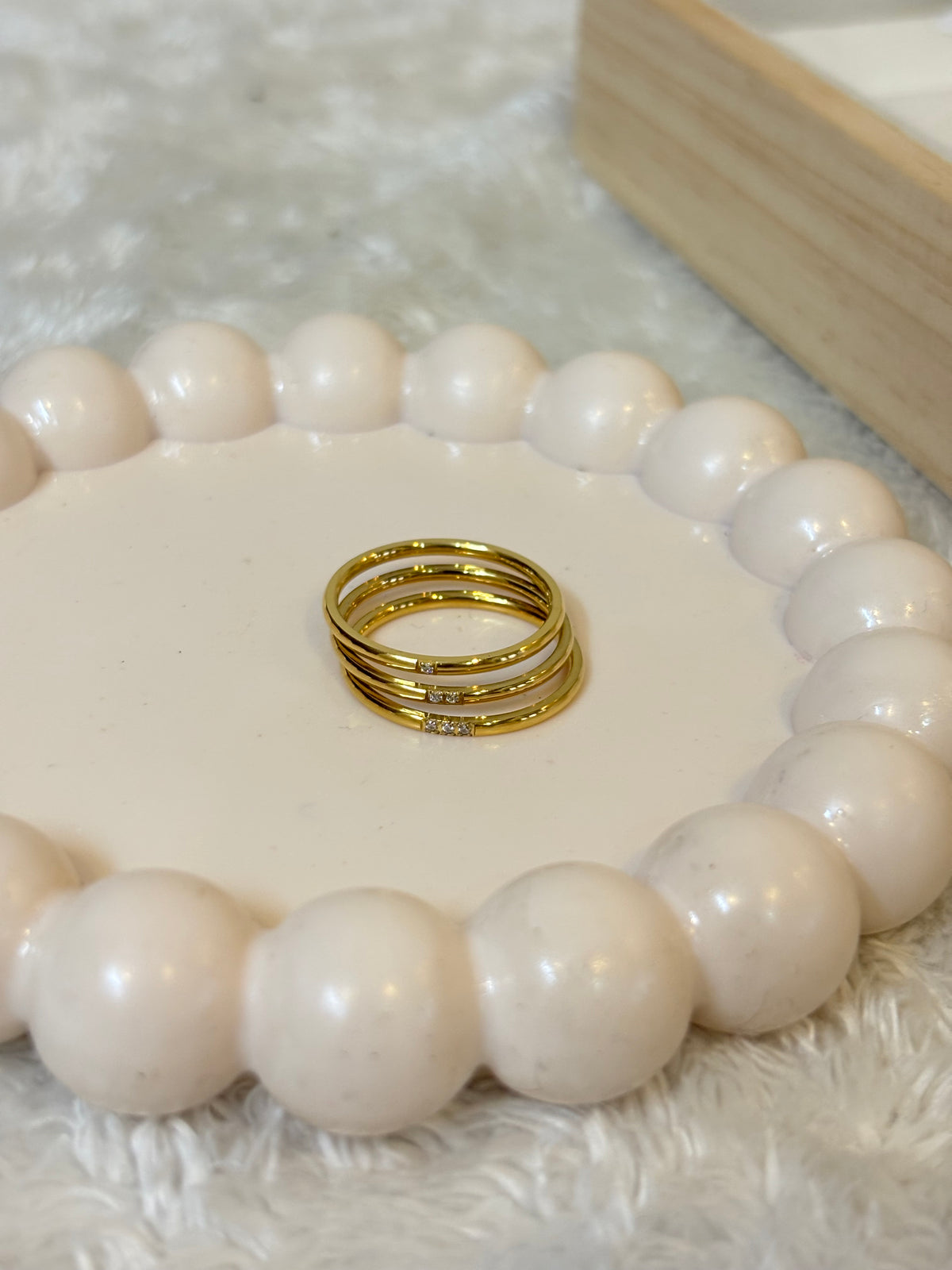 Triple Luxe Stack Ring-R017