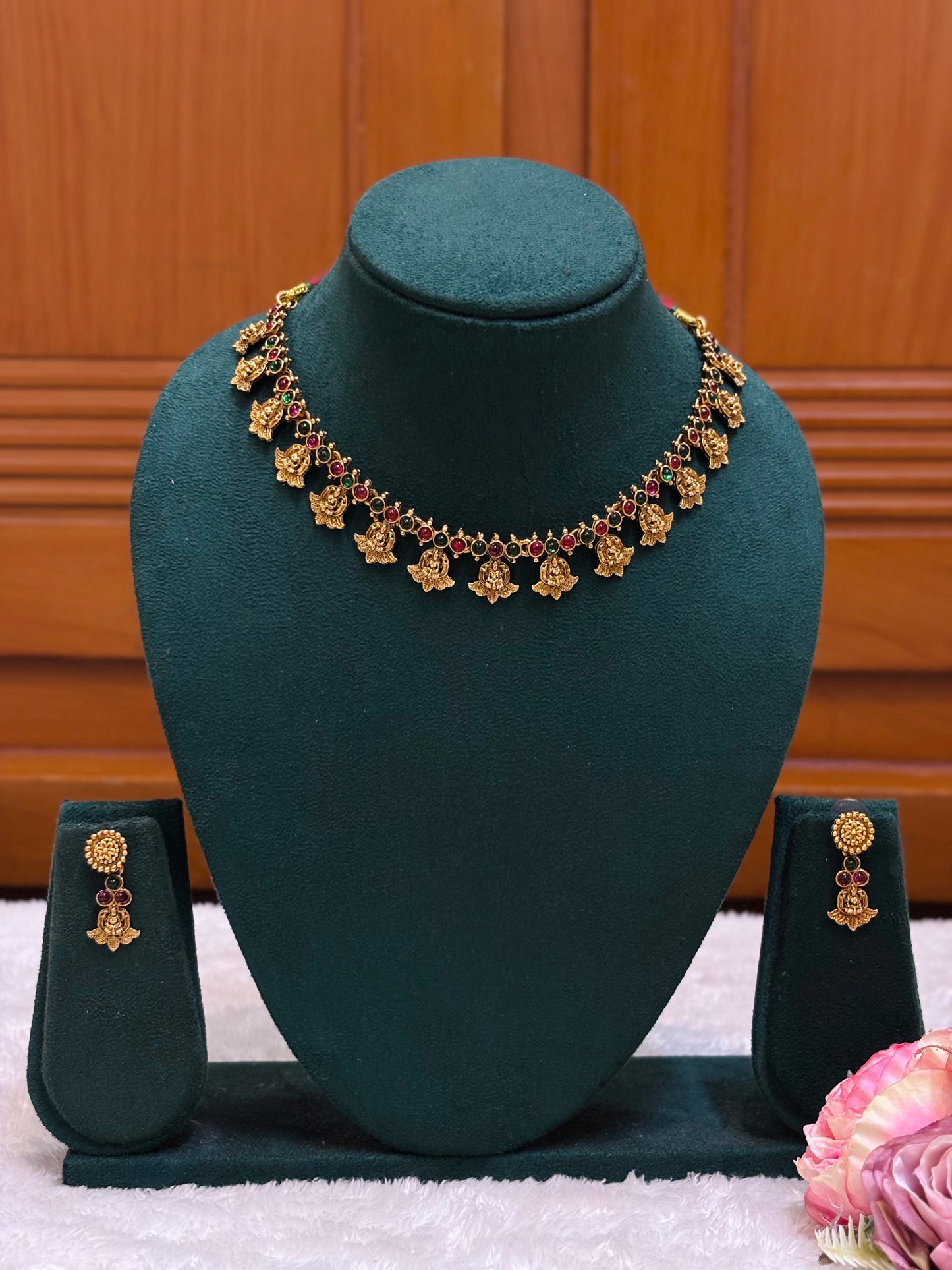 Lakshmi Ruby Green Choker-CH029