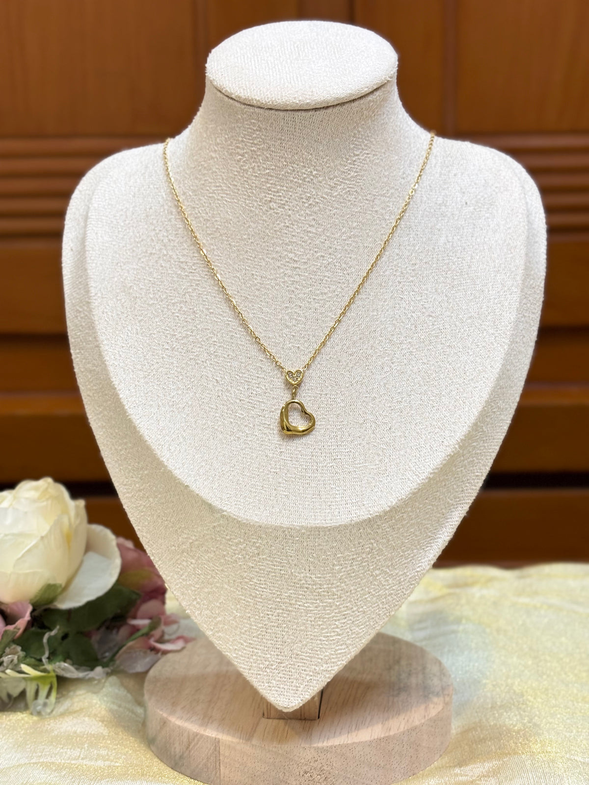 Heart pendant chain-C022