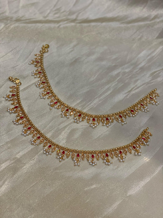 Teardrop Anklets - A001(2)