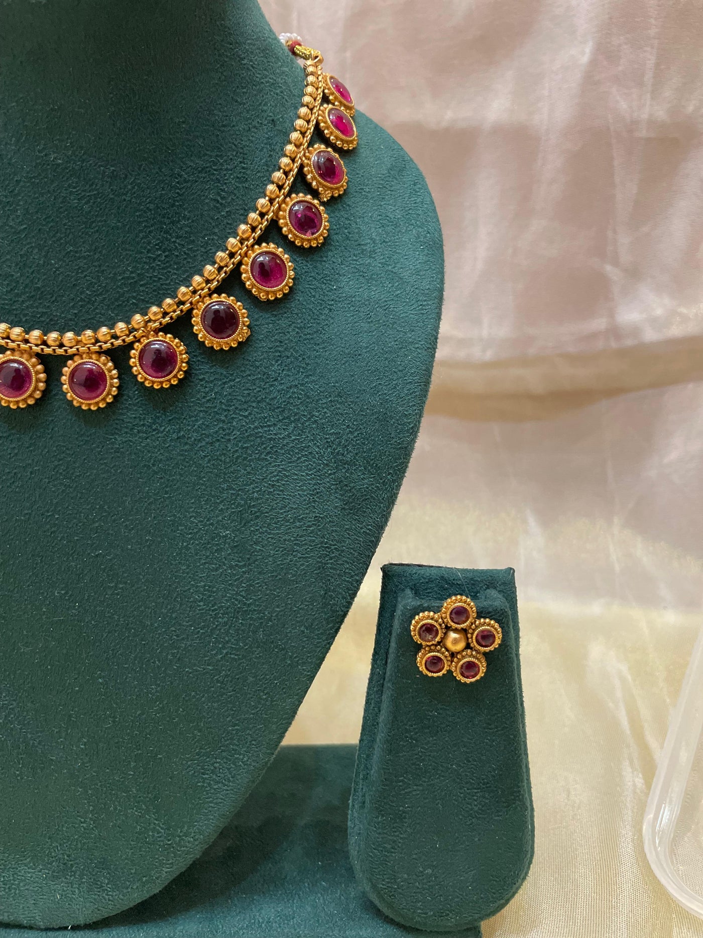 Ruby Necklace Set-N010(05)