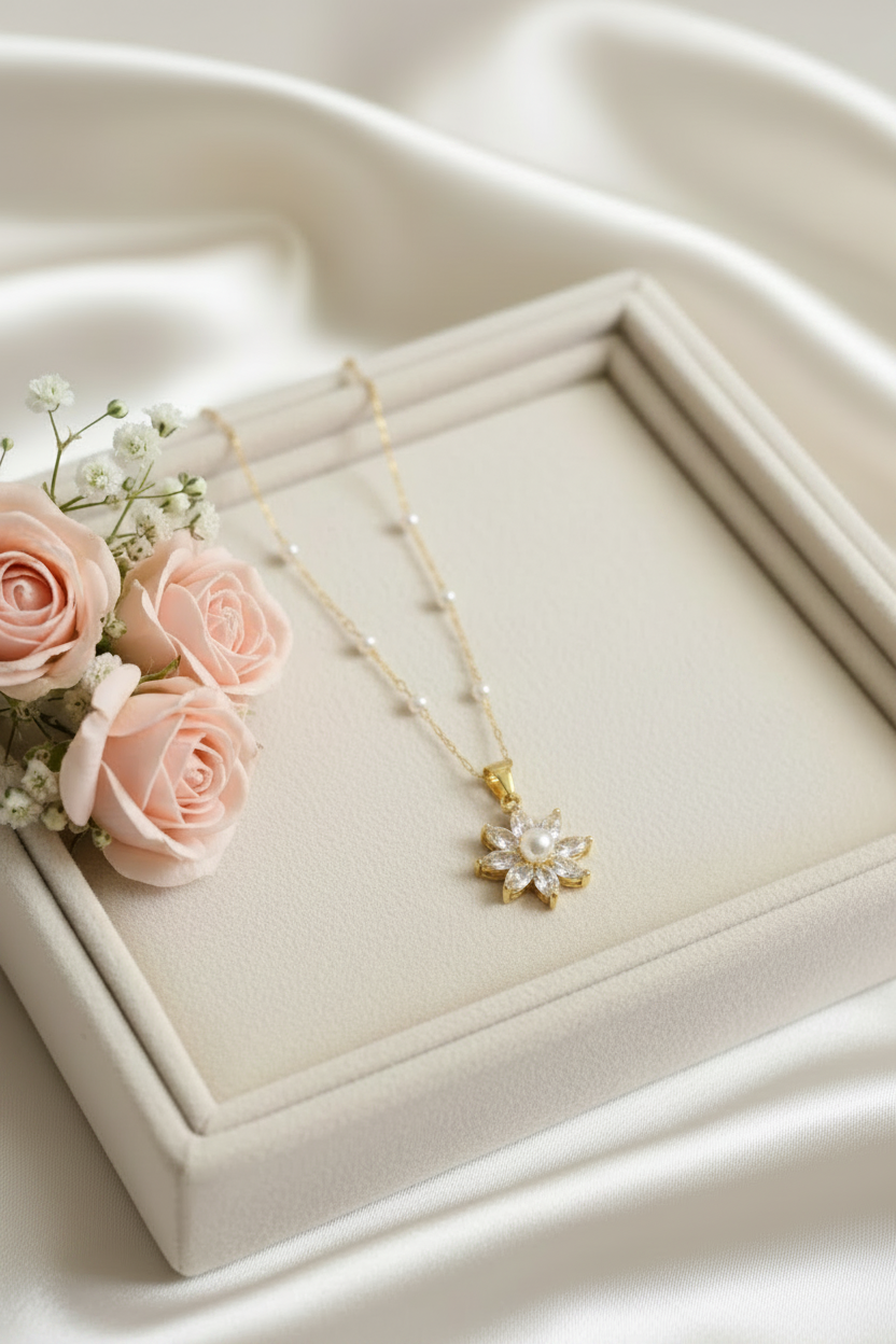 Pearl Bloom Necklace-C06