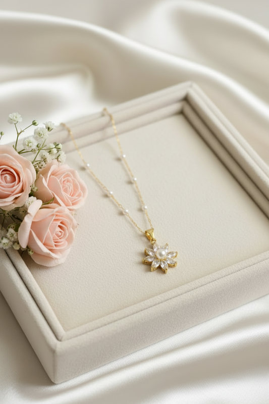 Pearl Bloom Necklace-C06