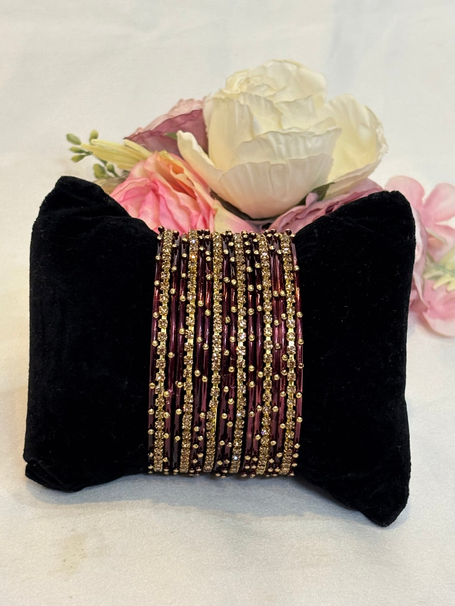 Crystal Bangles Set