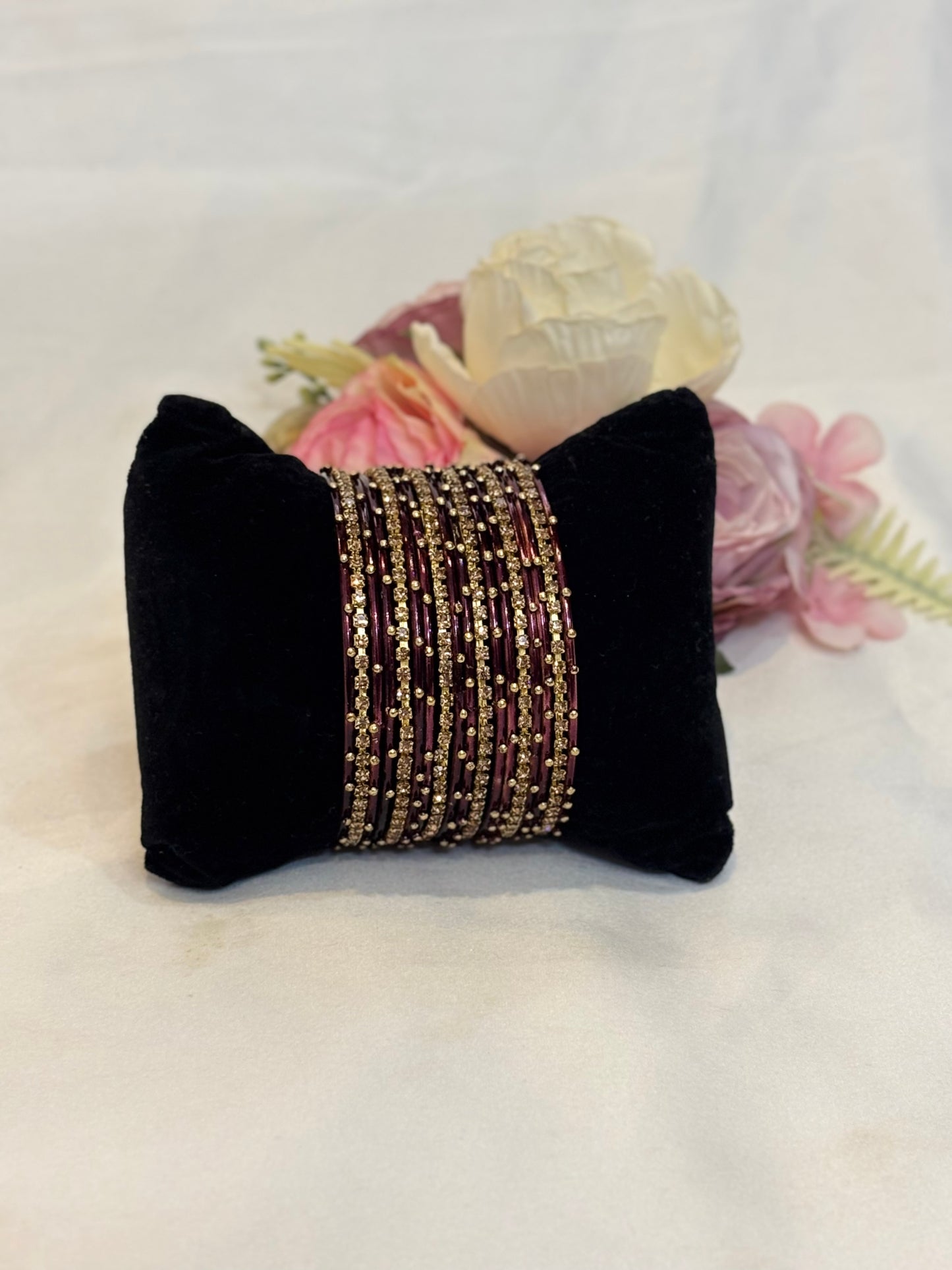 Crystal Bangles Set