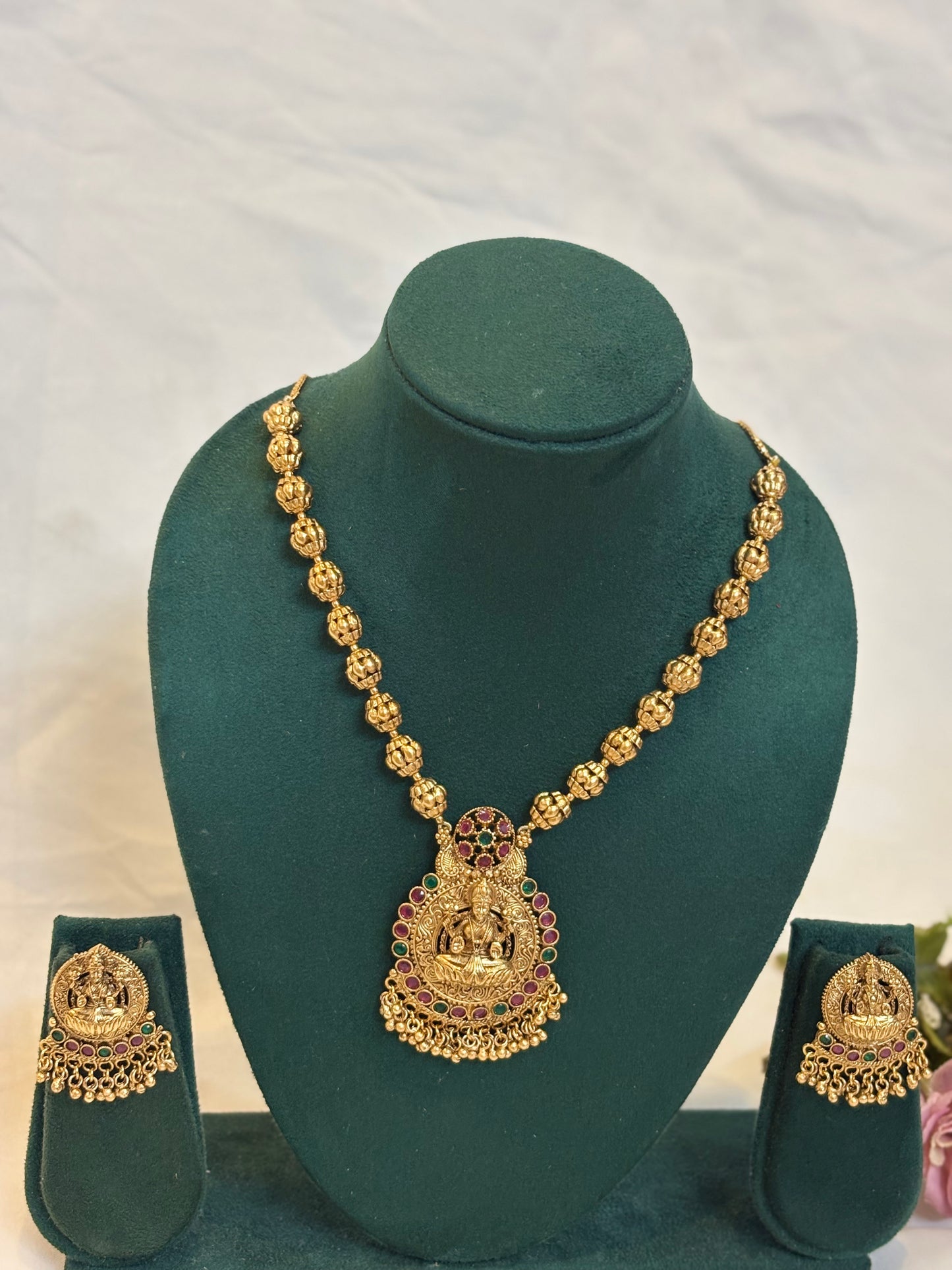 Lakshmi Temple Necklace-T001