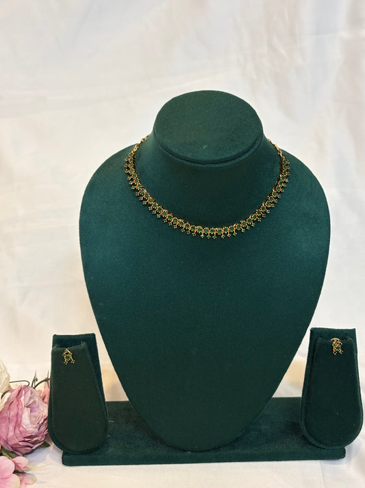 Green Kemp Choker Necklace