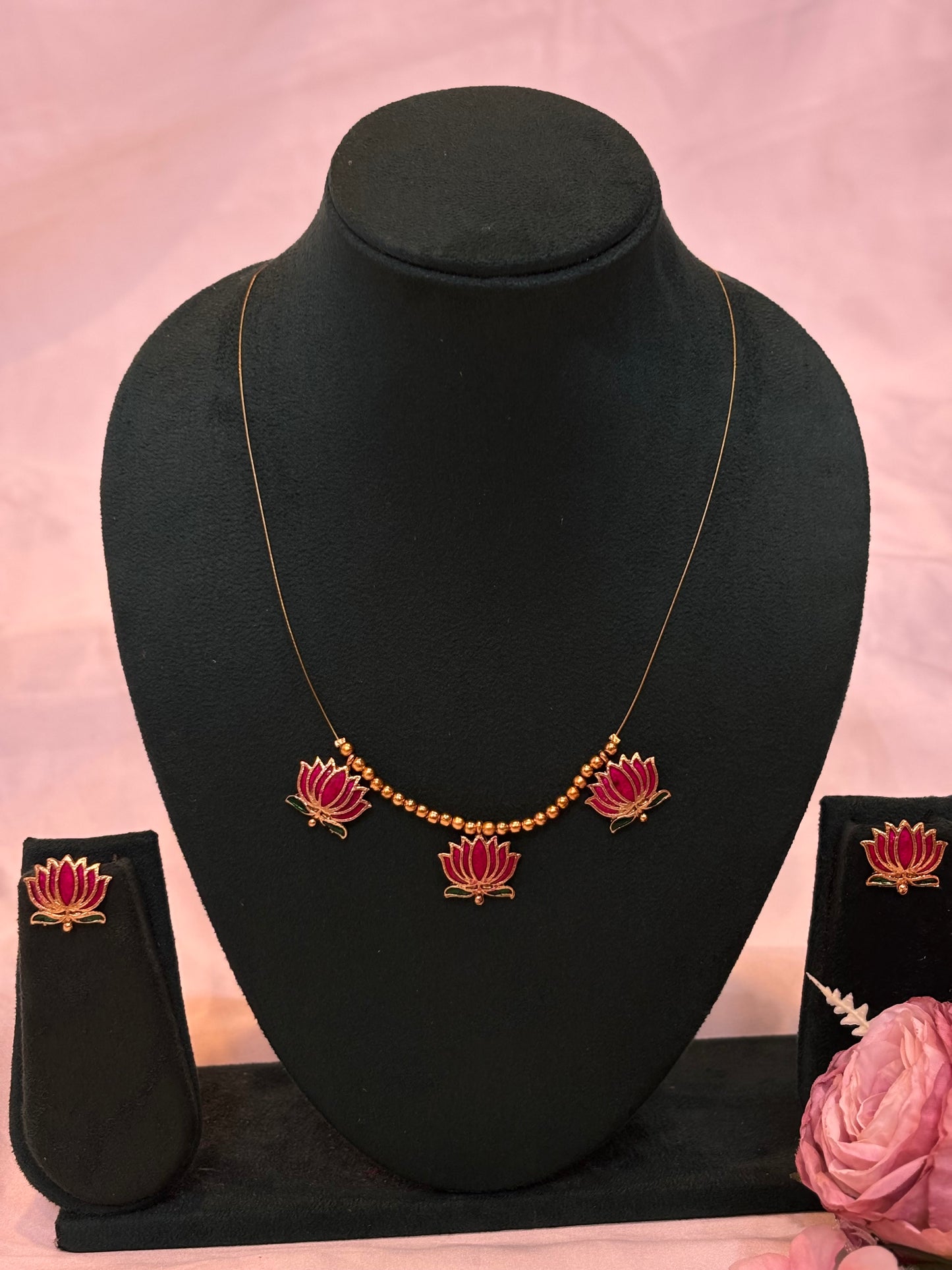 Lotus Charm Necklace