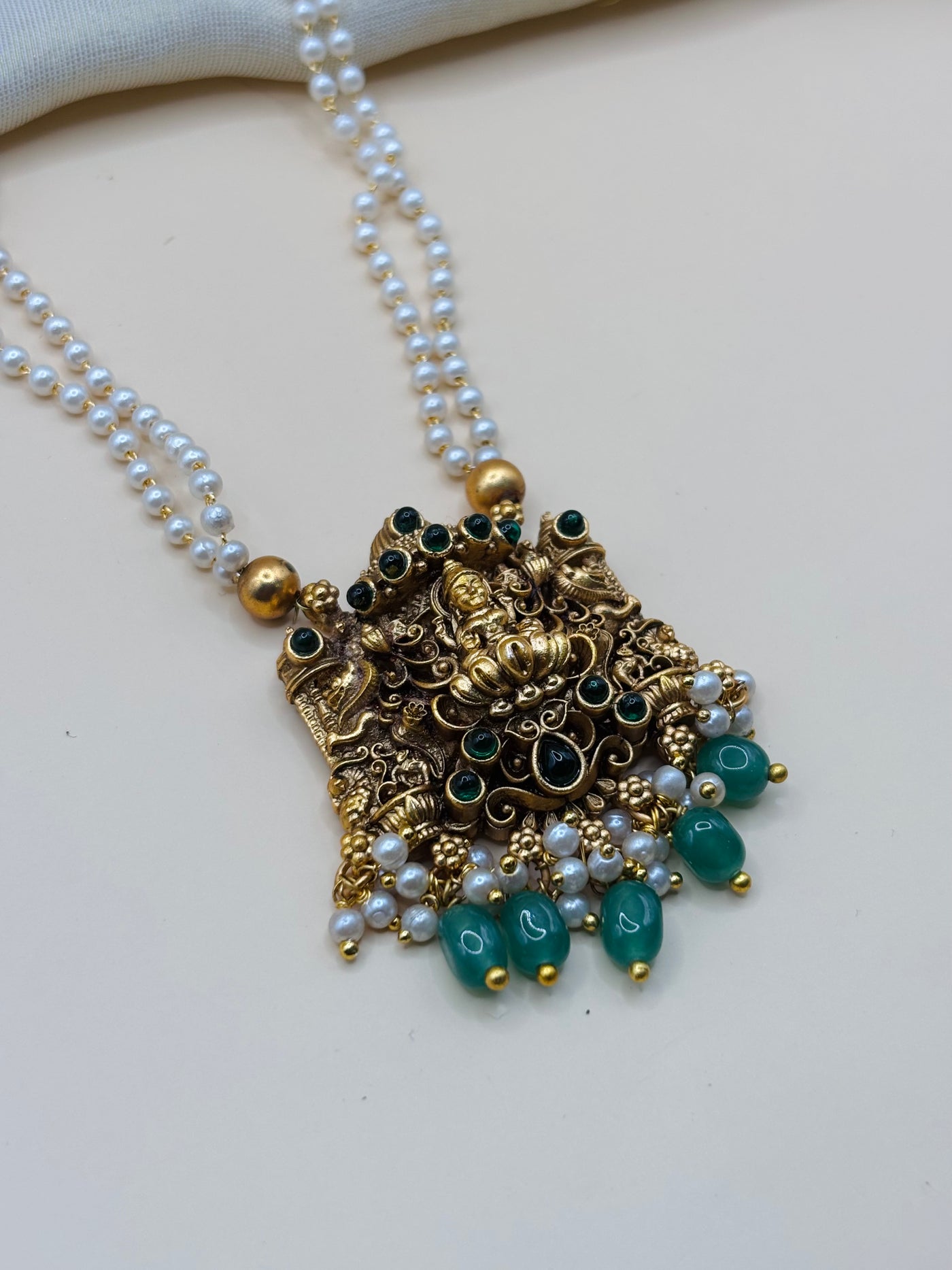Temple Pearl necklace-N036