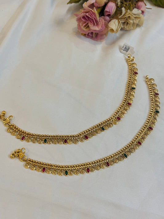 Antique Floral Anklets