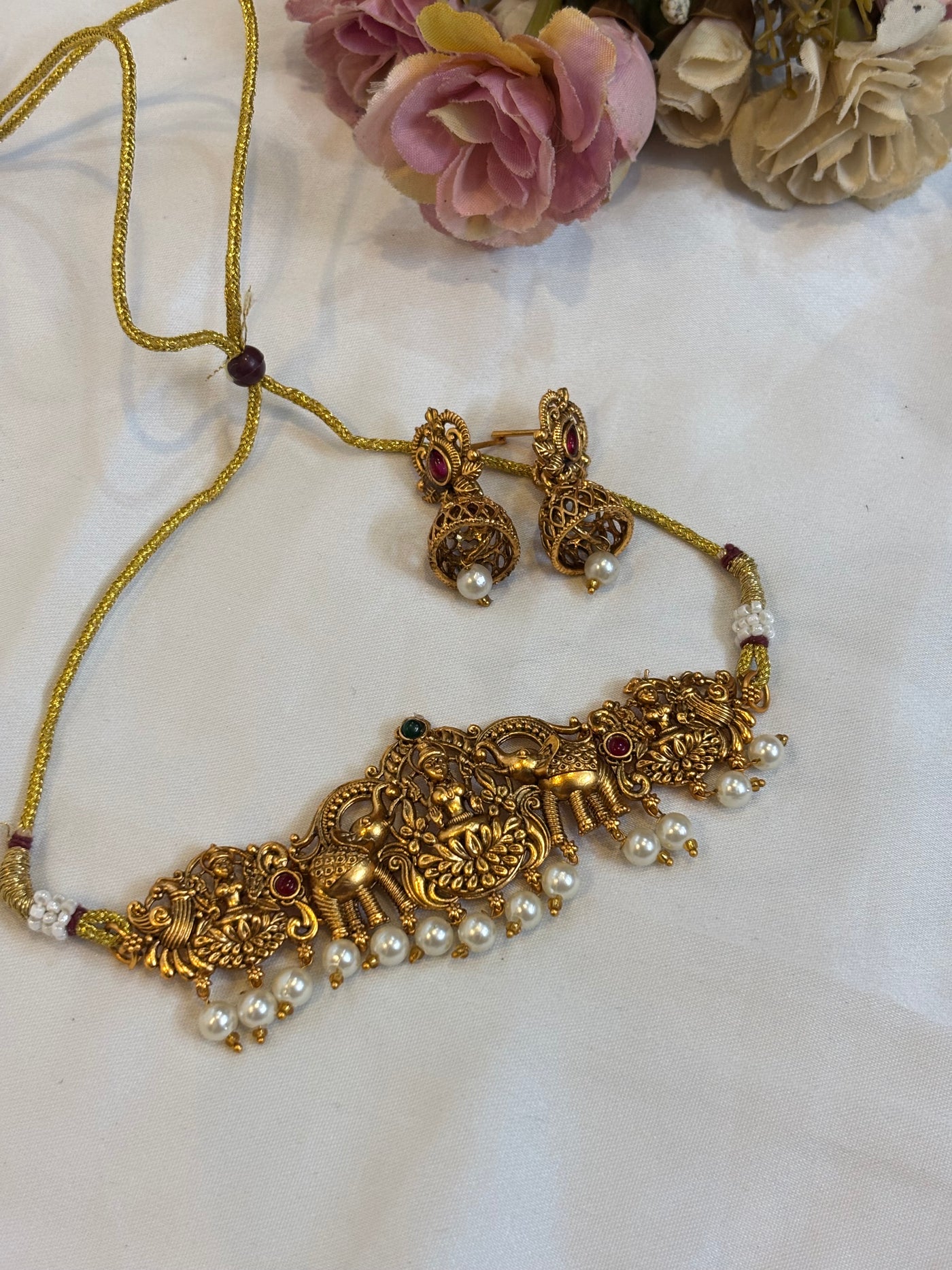 Temple Antique Choker Set-CHN1