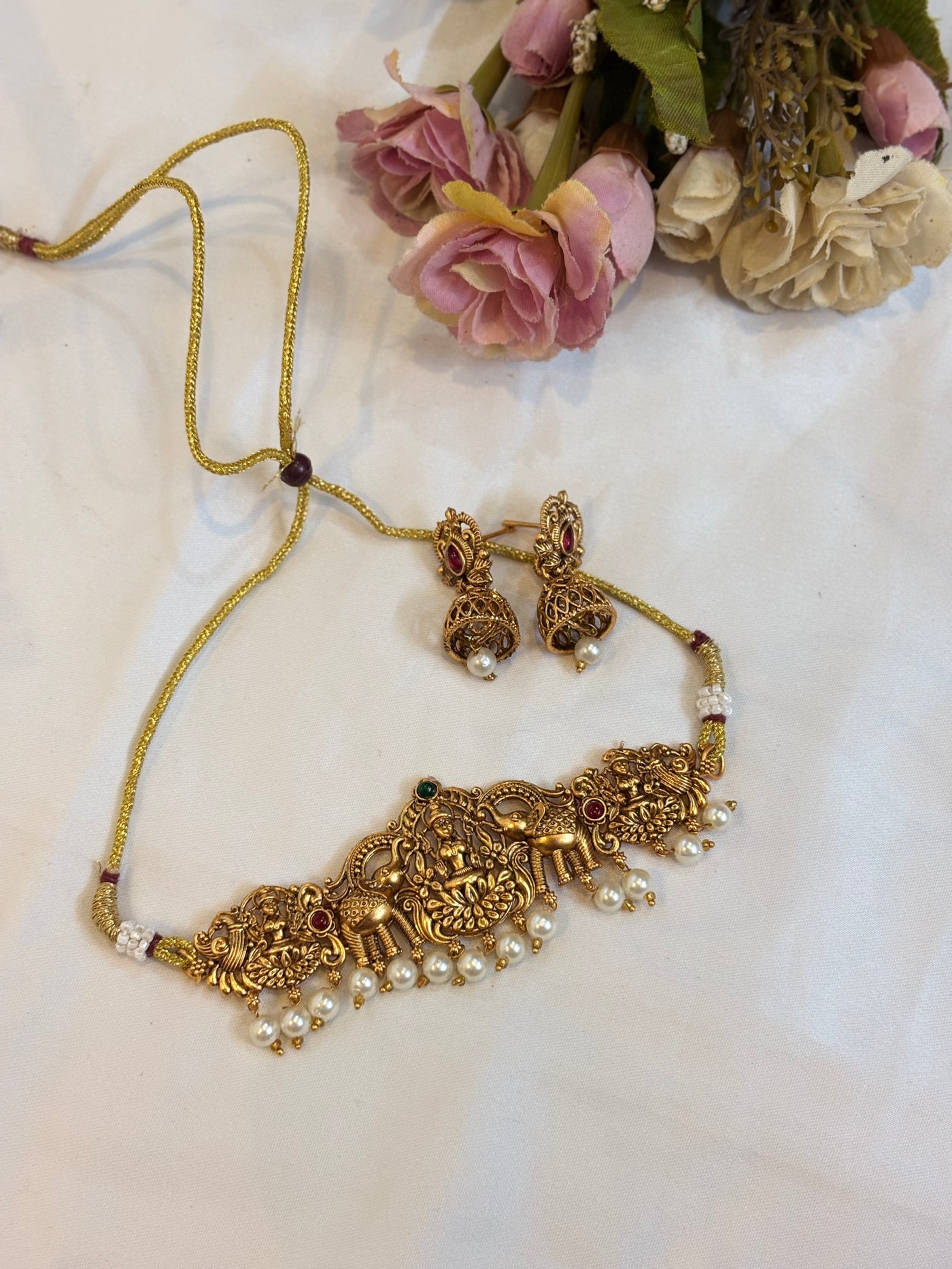 Temple Antique Choker Set-CHN1