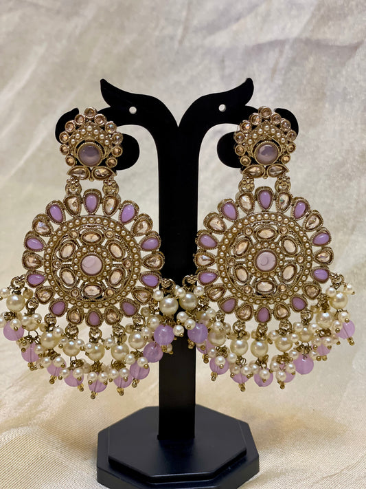 Lilac Pearl Chandbalis-E002(01)