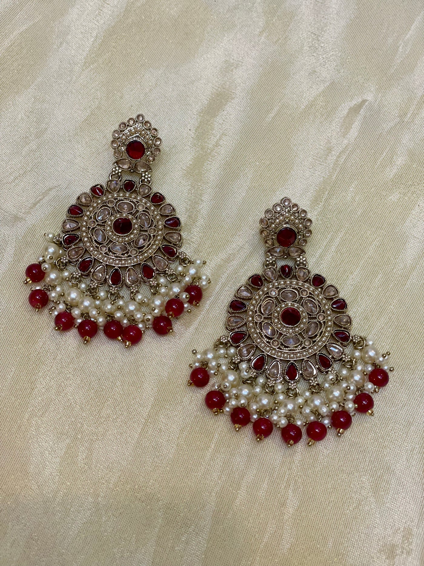 Ruby pearl chandbalis -E002(04)
