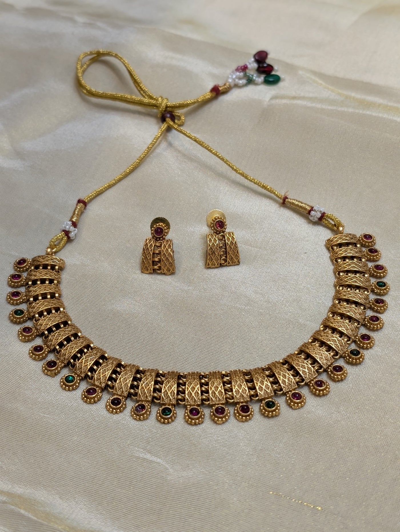Antique Temple Inspired Necklace-N009(02)