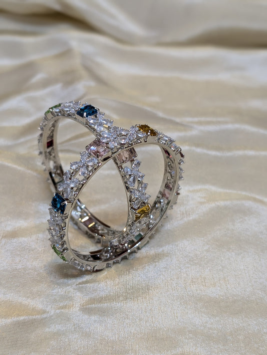 Celesta Multi-Gem Bangles- B009