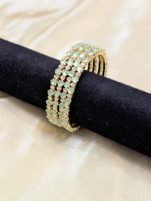 Aqua Glimmer Bangles - B006 (1)