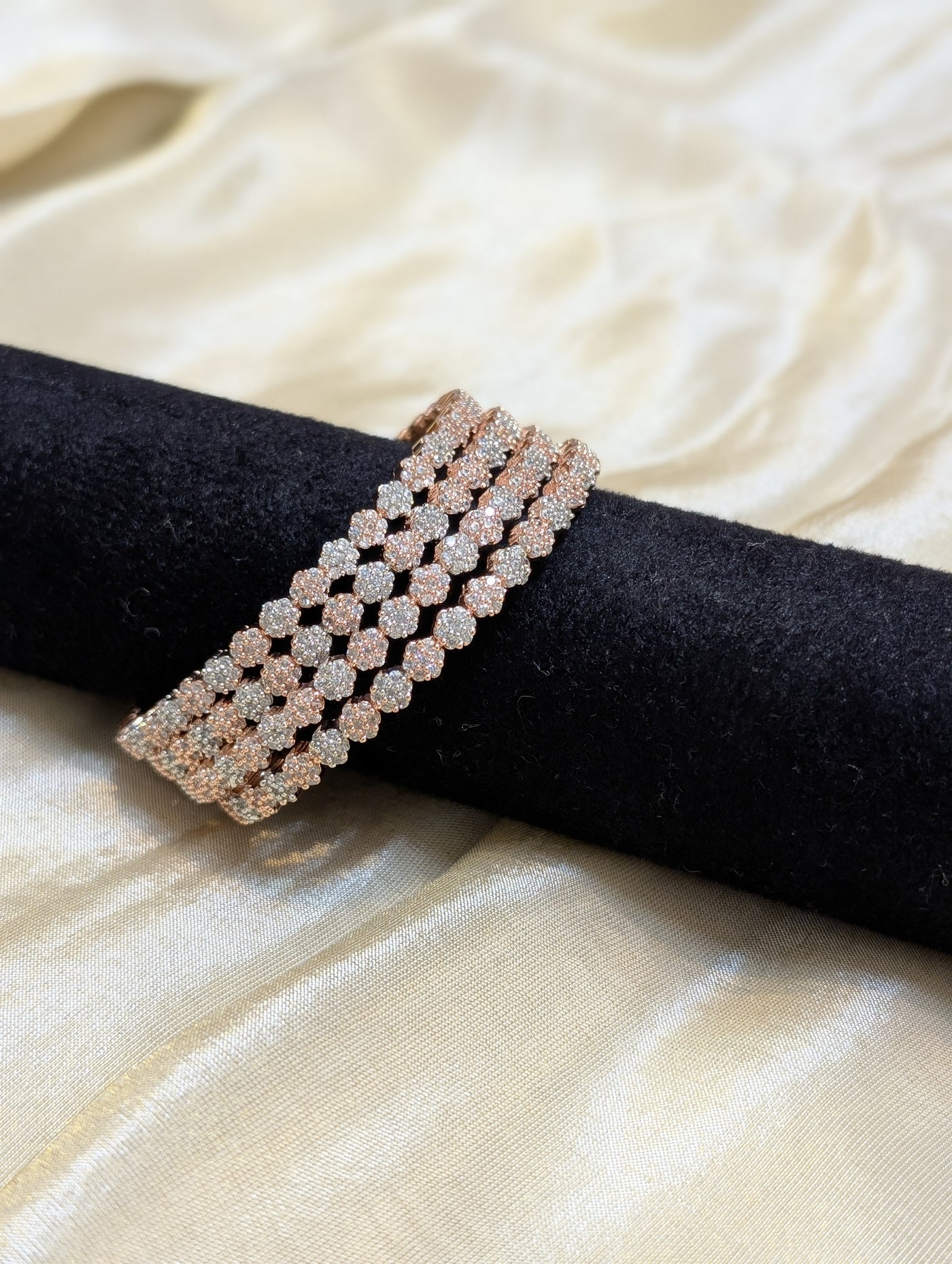Rosé Bloom Bangles - B008