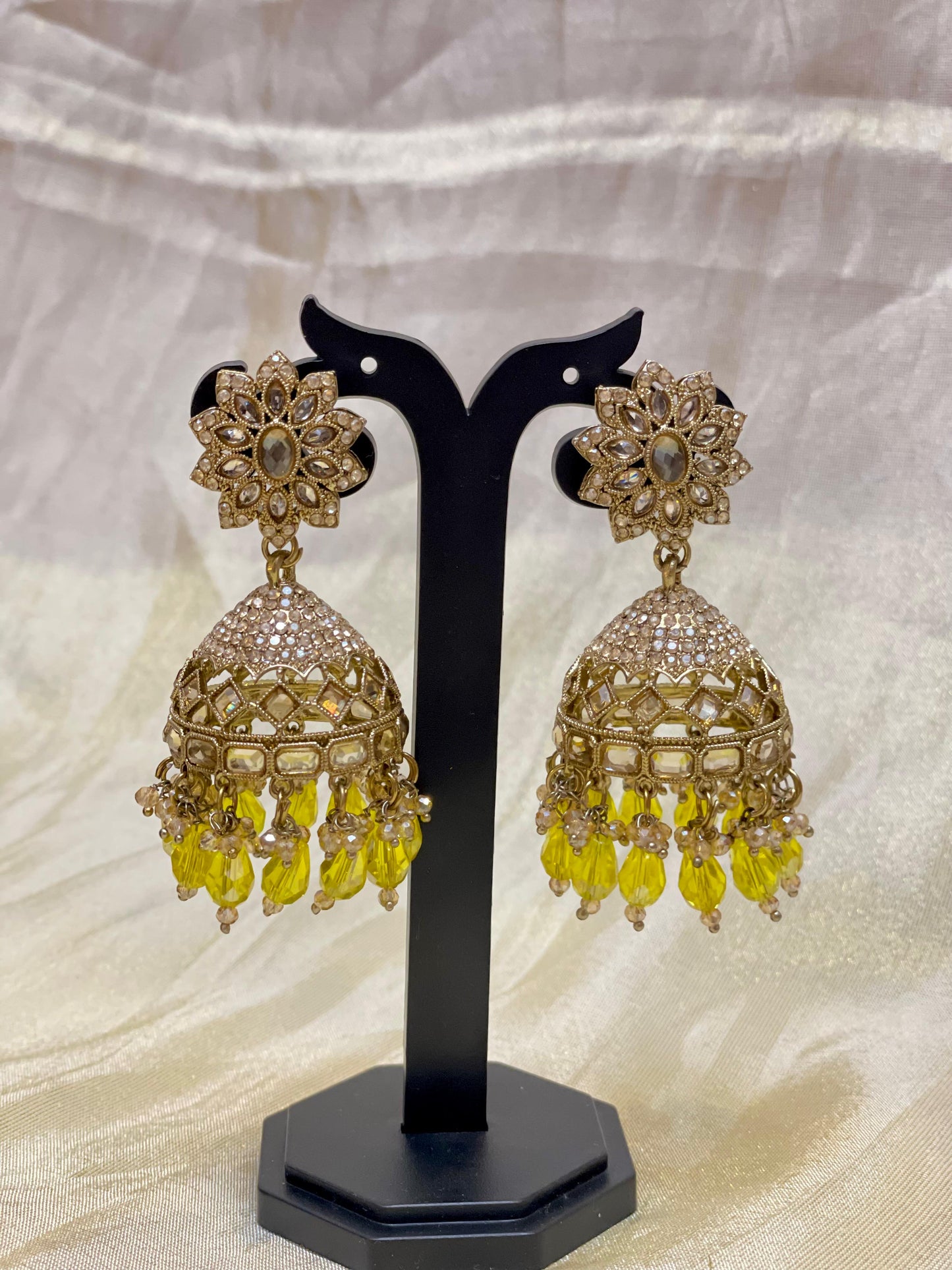 Golden sunshine jhumkas-E008(02)