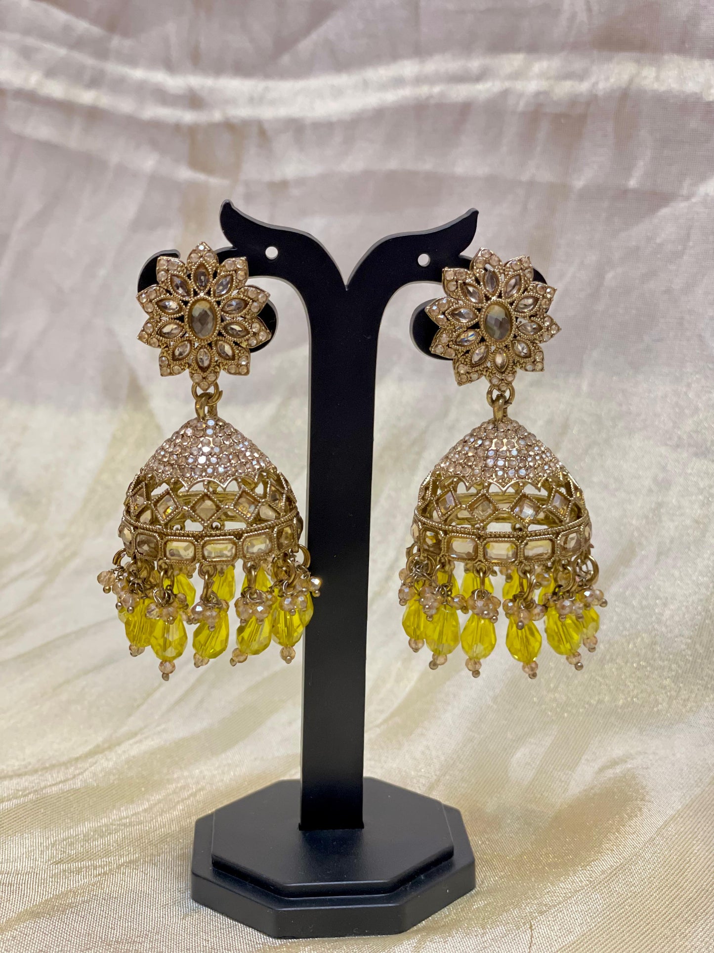 Golden sunshine jhumkas-E008(02)