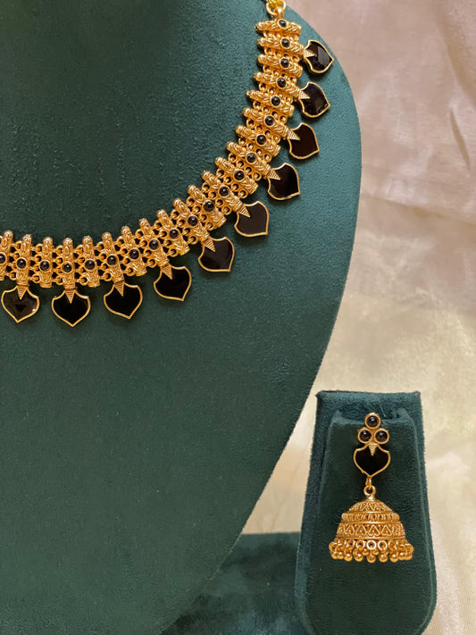 Leaf Necklace Set-N017(01)