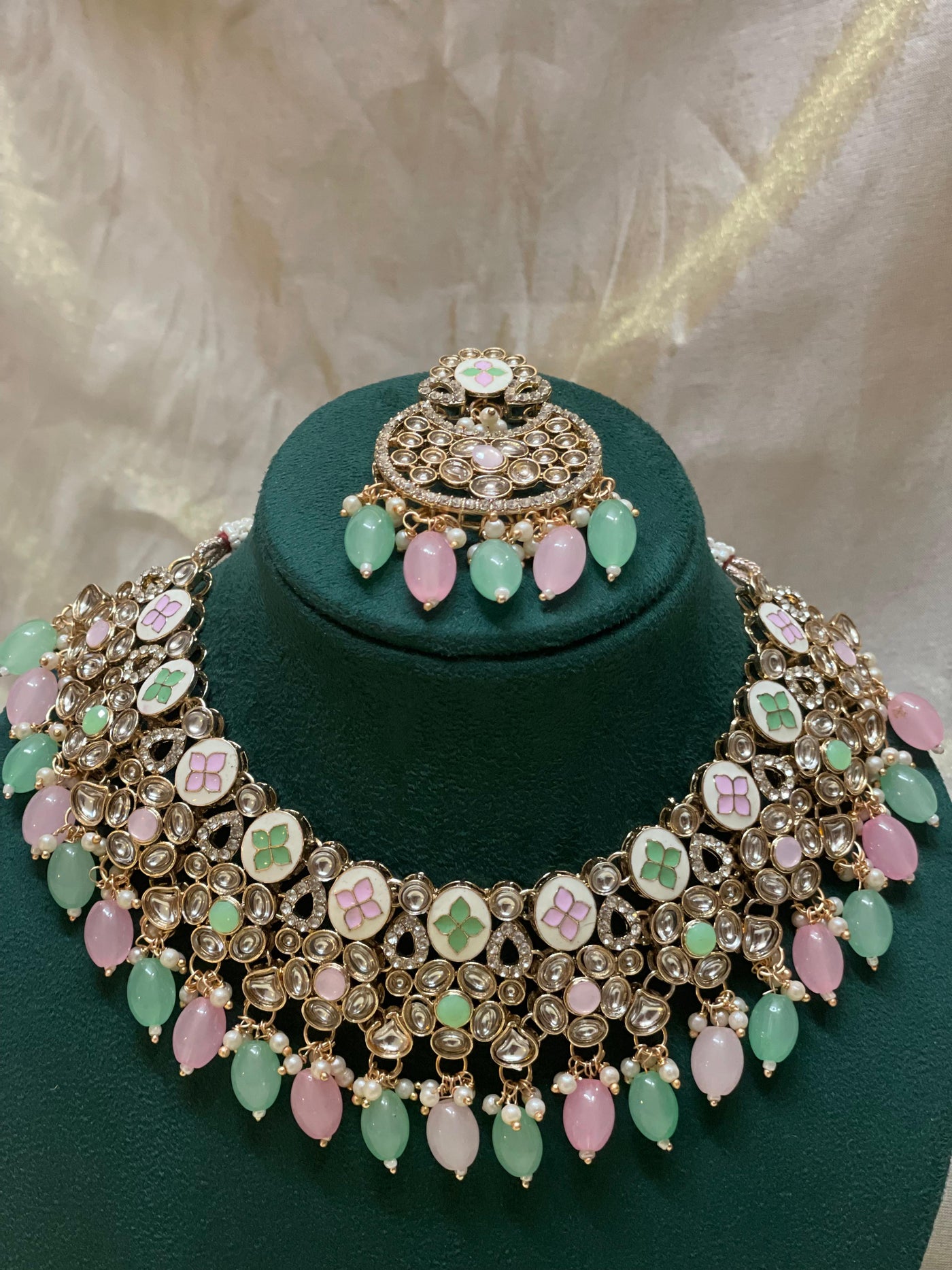 Pastel Kundan Bridal Set-BR003