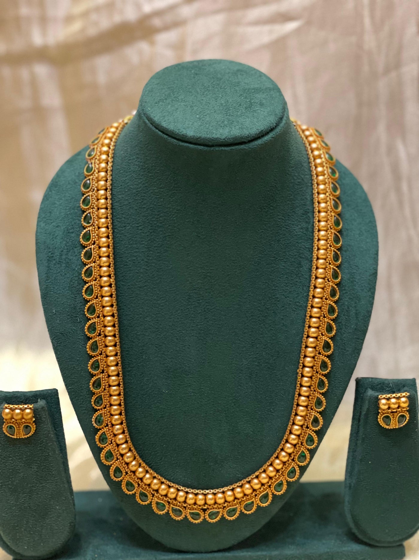 Classic Green Drop Gold Haram -HR006(02)