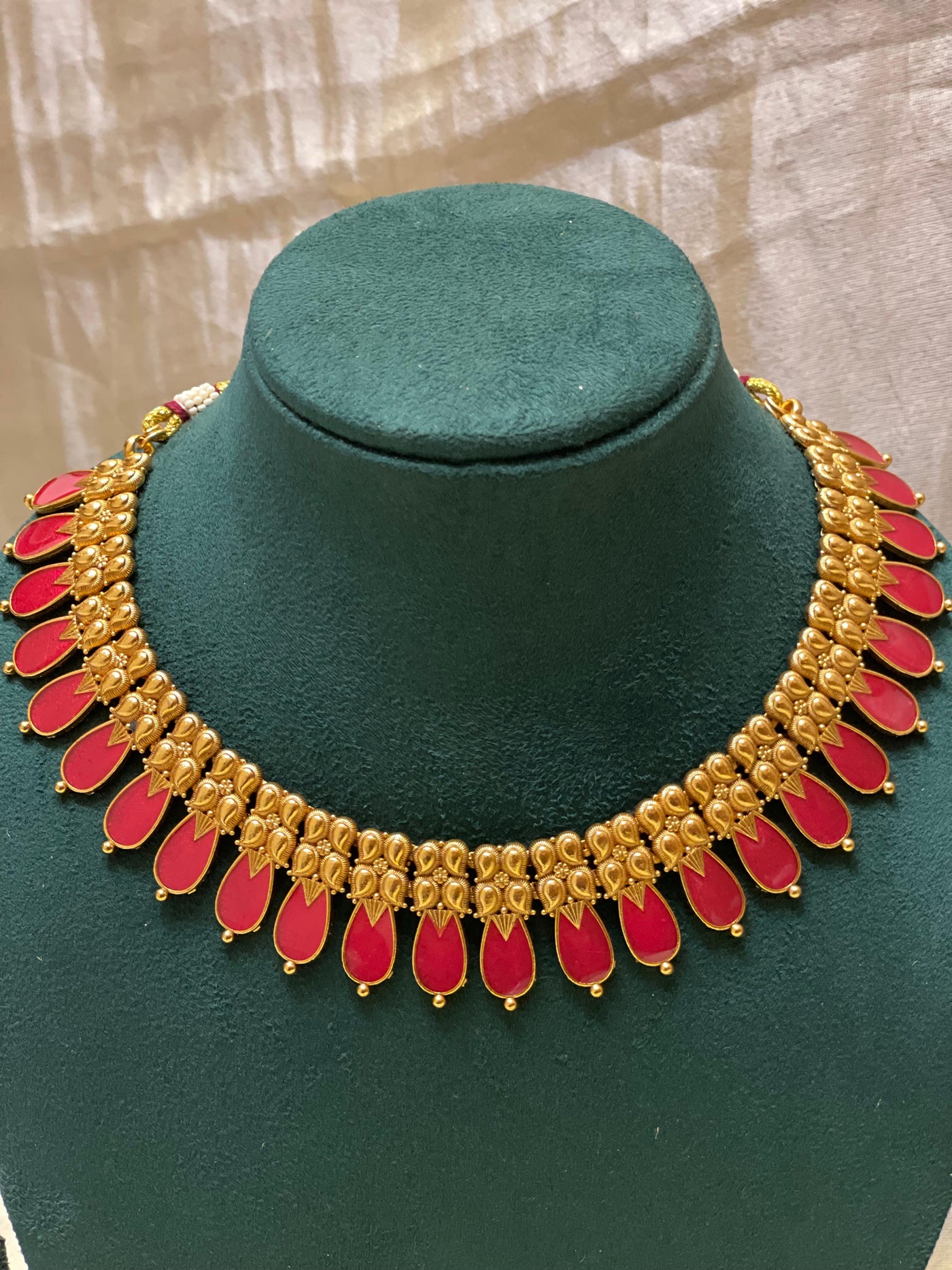Crimson Glow Choker Set-CH009(03)