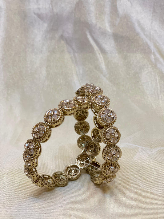 Antique Kundan Bangles-B022