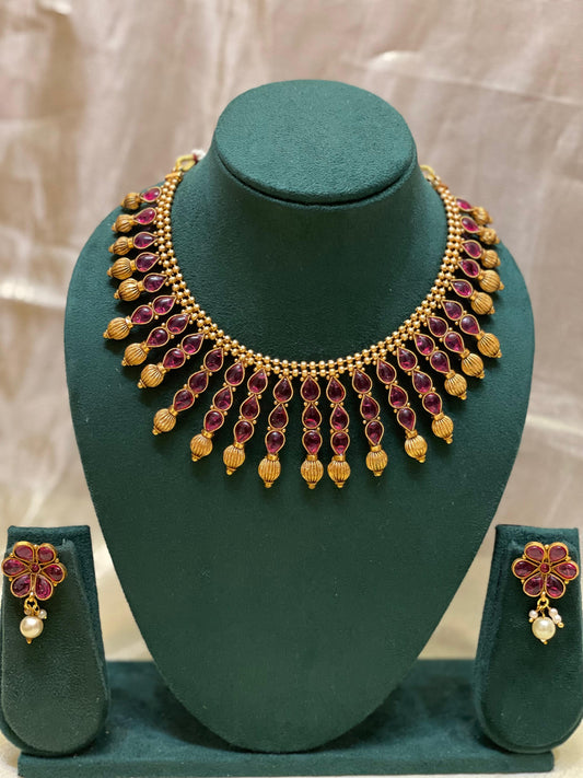 Royal Ruby Necklace-N021