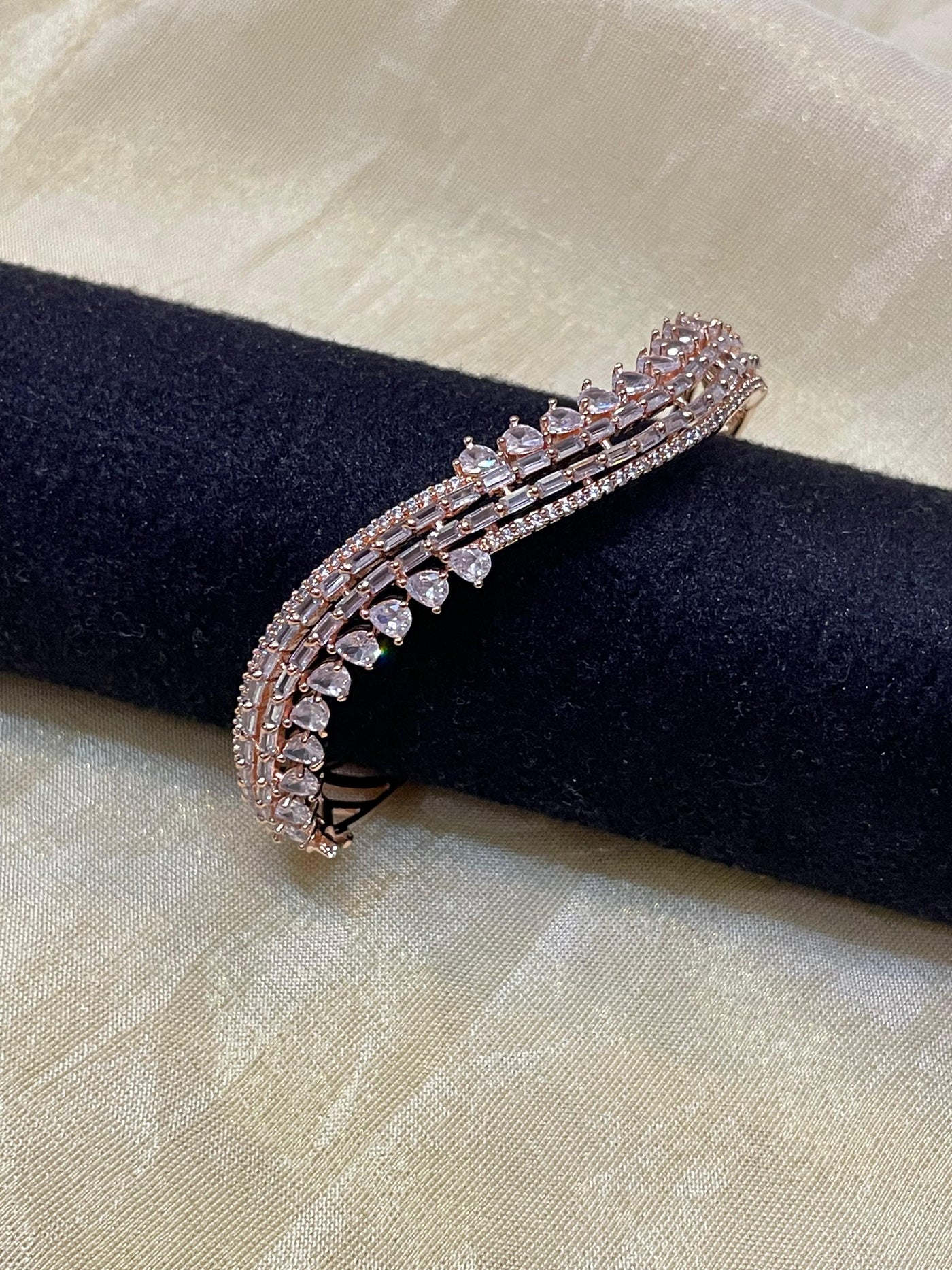 Rose Radiance Diamond Bangle-B017(02)