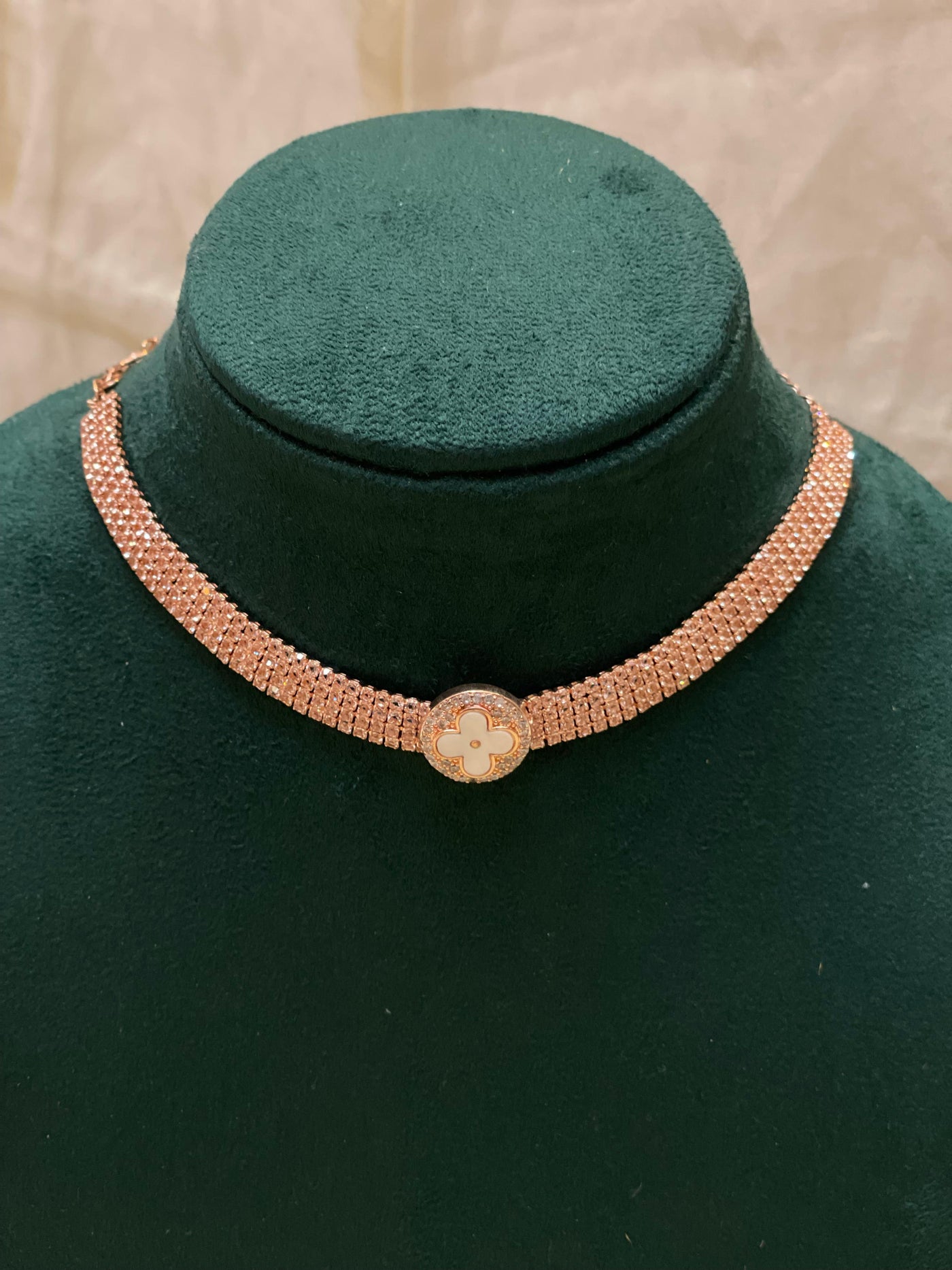 Rose Blush Choker Set-AD018