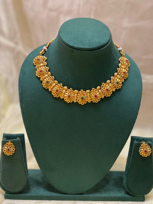 Blooming Grace Gold Necklace-CH010(02)