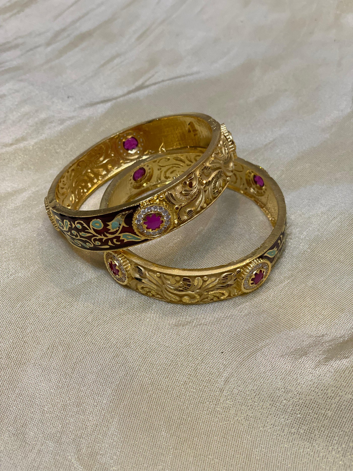 Royal Meenakari Heritage Bangles-B027