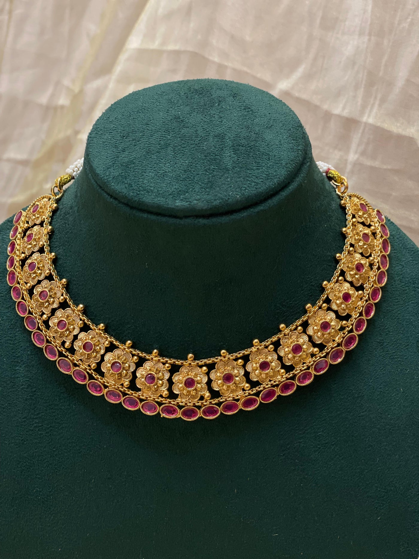 Antique Matte Gold Choker-CH021(01)