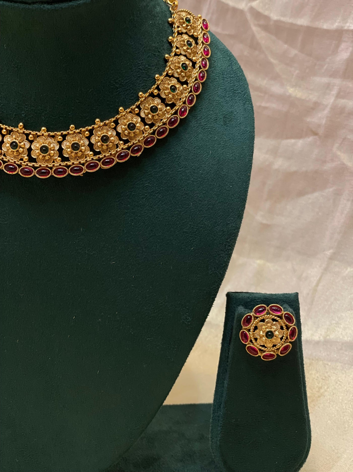 Antique Floral Choker -CH021(02)