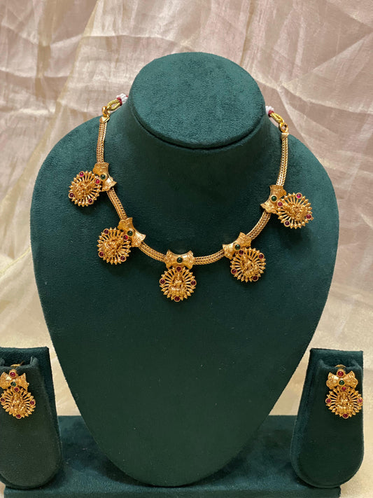 Antique Nakshi Lakshmi Choker-CH022