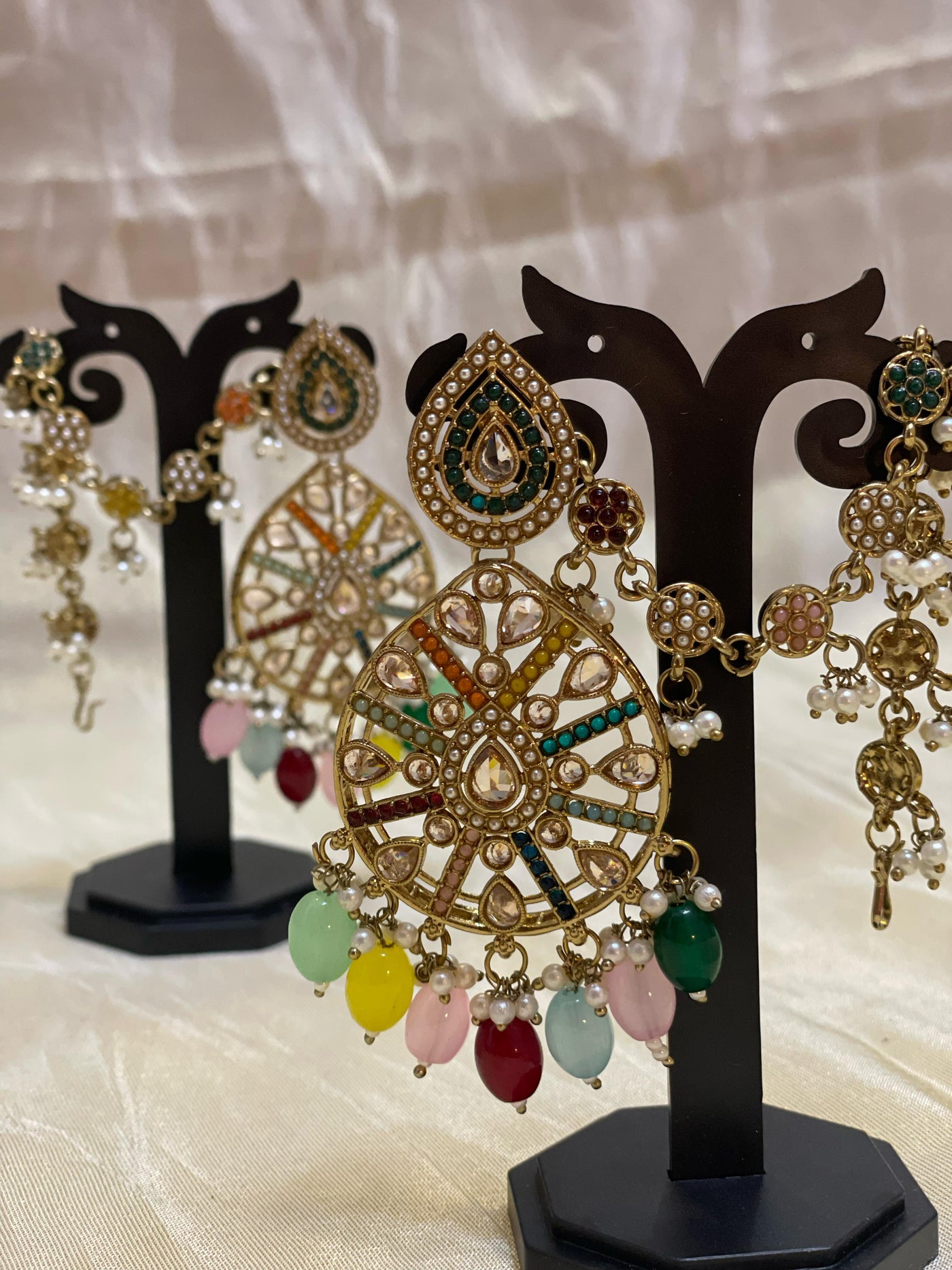 Multicolor Chandbali Earrings-E001(05)