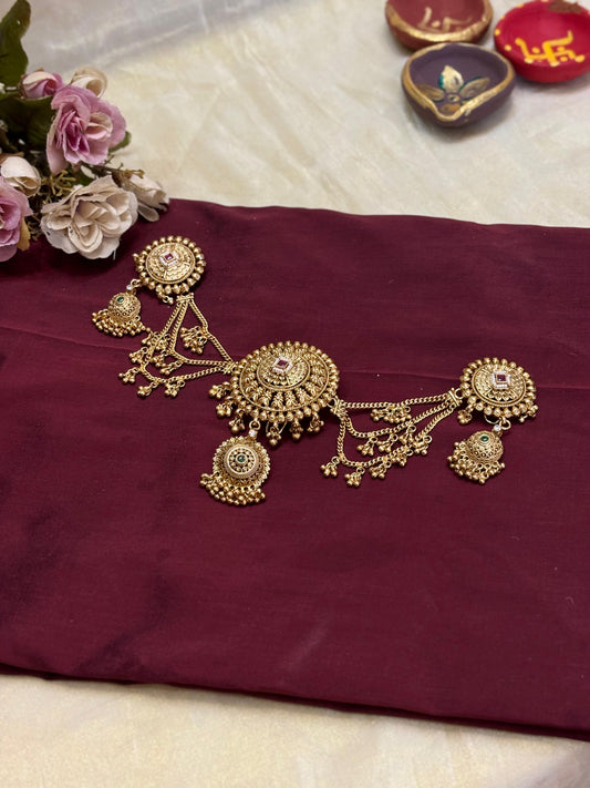 Antique Gold Bridal Hair Accessory-H017(01)