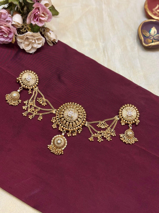 Classic Kundan Bridal Hair Accessory-H017(03)