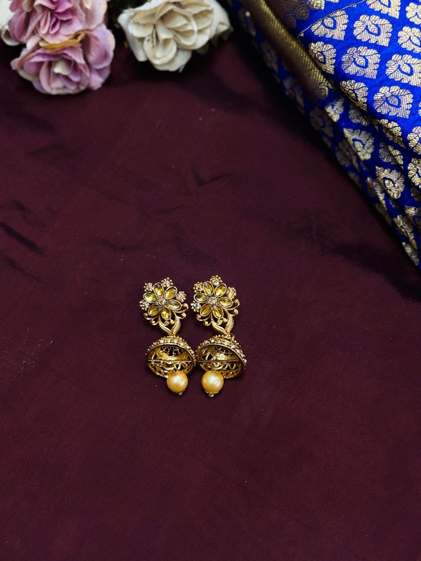 Peacock Elegance Bridal Necklace Set-BR008
