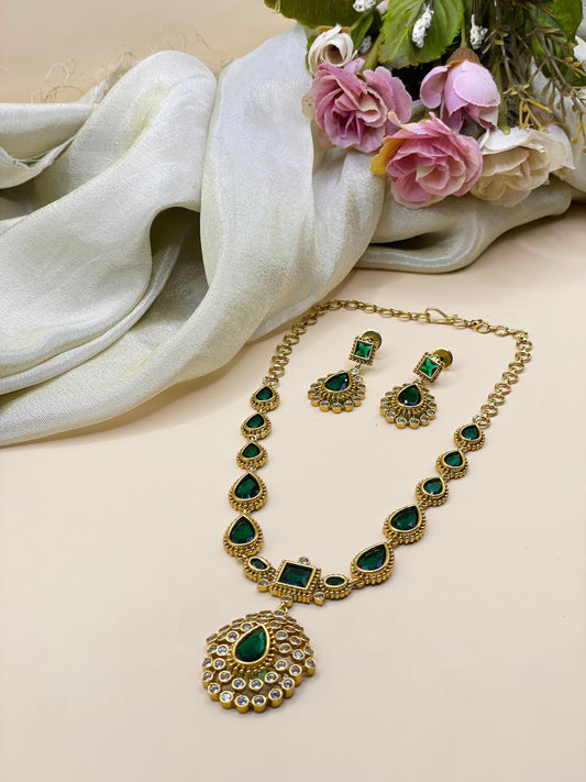 Emerald Radiance Necklace -AD020