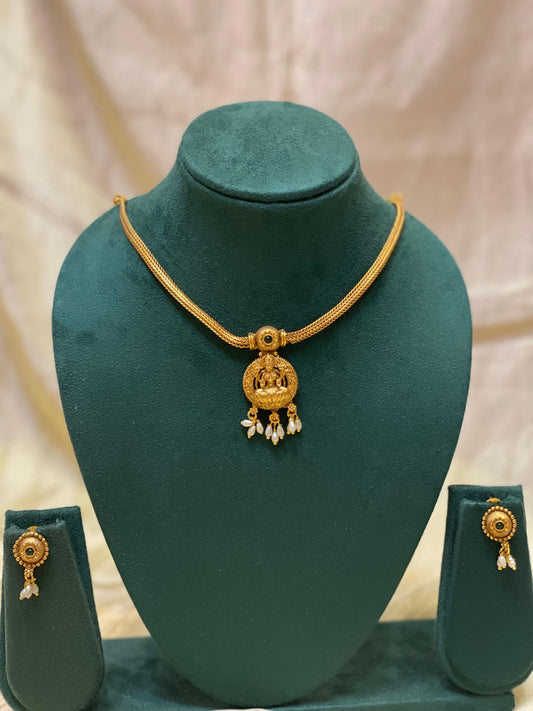 Antique Temple Necklace Set-N013(03)