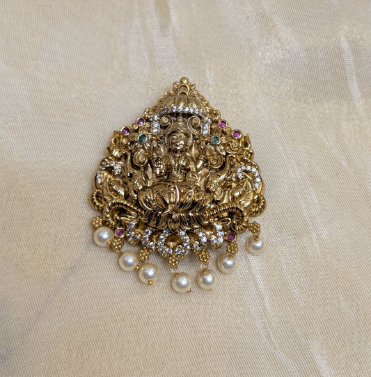 Divine Lakshmi Temple Hair Brooch-H003