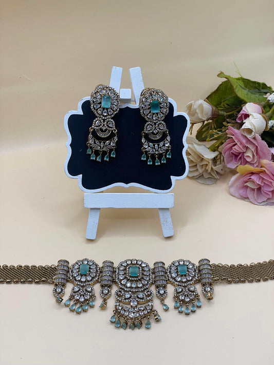 Mint Green AD Choker Set