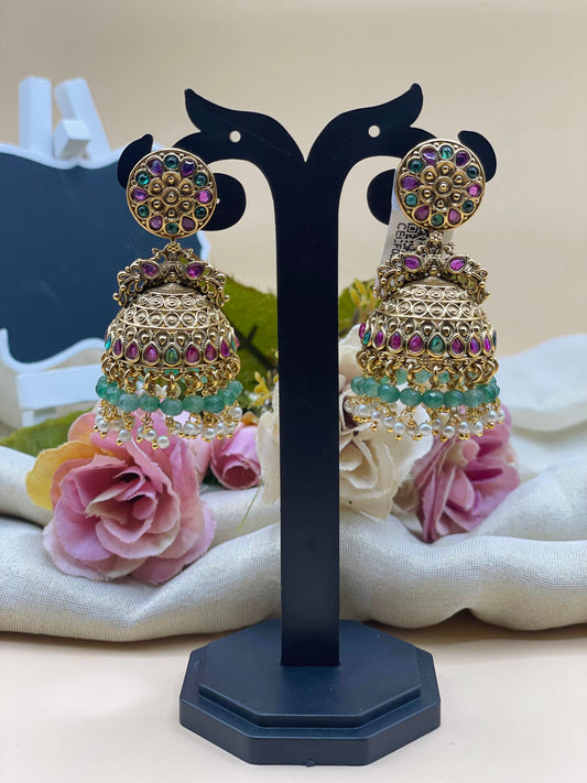 Royal Multicolor Jhumka-J002